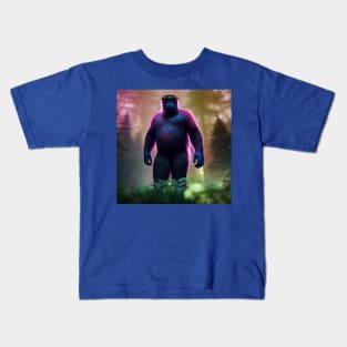 Dope Sasquatch in Nature Kids T-Shirt